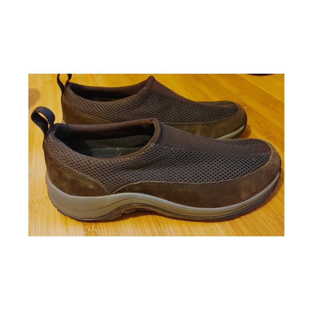 LL Bean Women's Slip On Shoes Comfort Brown Sz 9